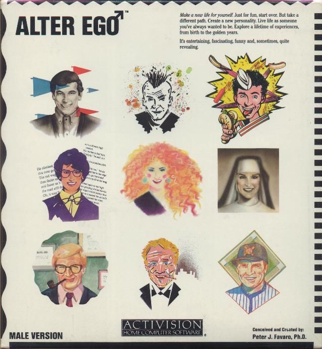 Alter Ego box art for Commodore 64